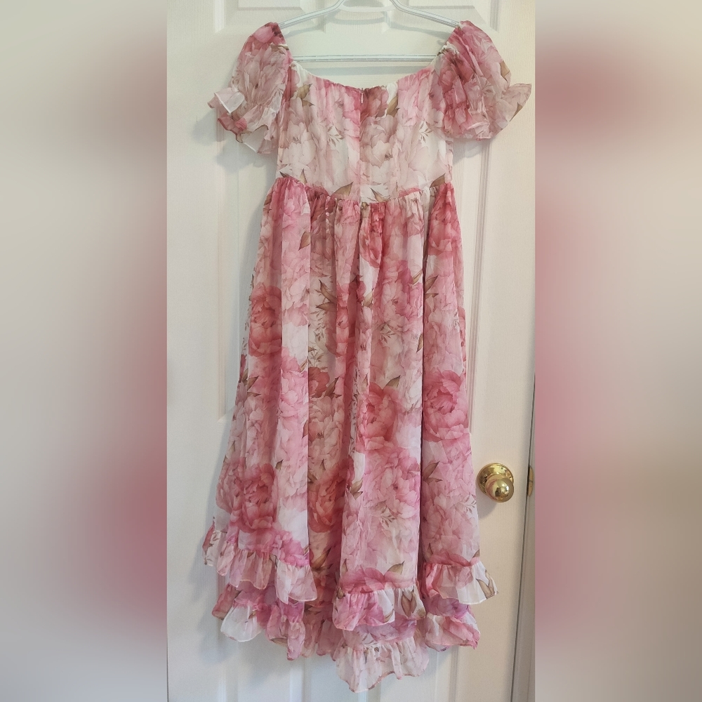 Rose Ruffle Dress - Picture 3 of 5